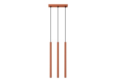 Lampe suspendue PASTELO 3 rouge ocre