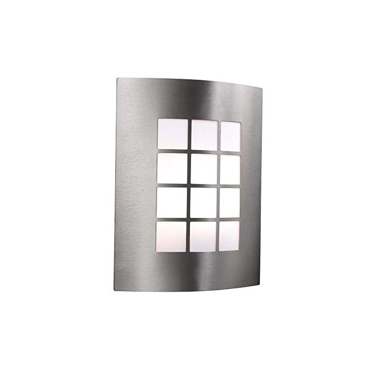 Applique acier inoxydable extérieure E27 60w max haut 27cm ref 3140SS Searchlight Applique acier inoxydable extérieure E27 60w max haut 27cm ref 3140SS Searchlight