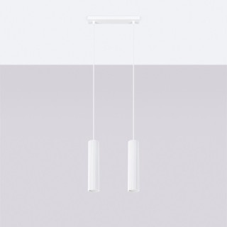 Lampe suspendue KARBON 2 blanc