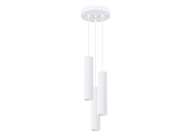 Lampe suspendue KARBON 3P blanc