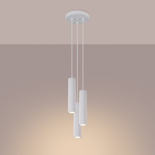 Lampe suspendue KARBON 3P blanc