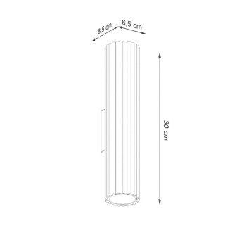 Applique KARBON 30 blanc