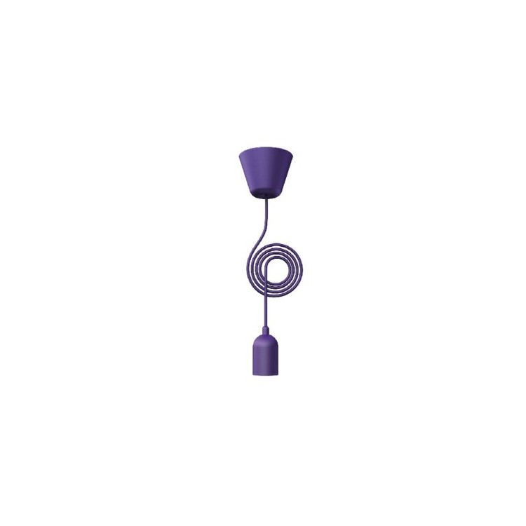 Suspension FUNK cordon Violet E27 60W 230V hauteur totale 2,50m Nordlux ref 75470007