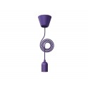 Suspension FUNK cordon Violet E27 60W 230V hauteur totale 2,50m Nordlux ref 75470007