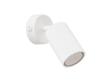 Applique KARBON blanc avec interrupteur