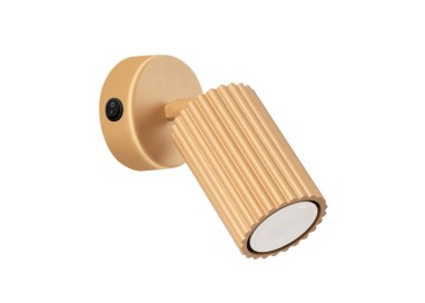 Applique KARBON or avec interrupteur