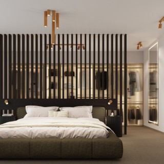 Applique KARBON or avec interrupteur