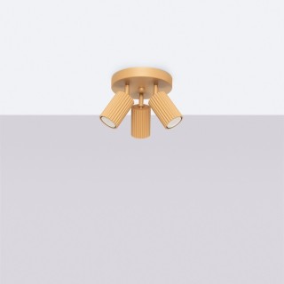 Plafonnier KARBON 3P or