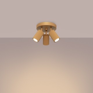 Plafonnier KARBON 3P or