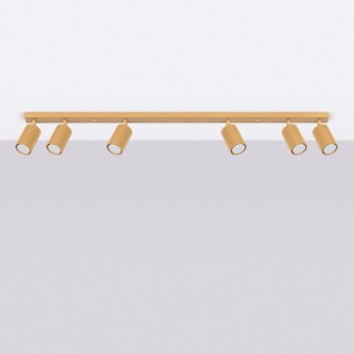 Plafonnier KARBON 6L or