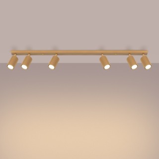 Plafonnier KARBON 6L or