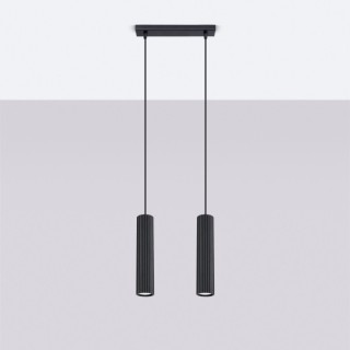 Lampe suspendue KARBON 2 noir