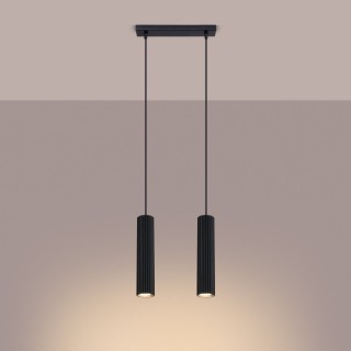 Lampe suspendue KARBON 2 noir