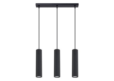 Lampe suspendue KARBON 3L noir