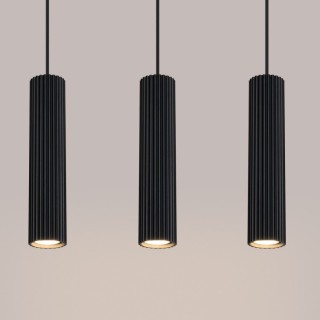 Lampe suspendue KARBON 3L noir