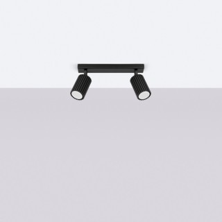 Plafonnier KARBON 2 noir