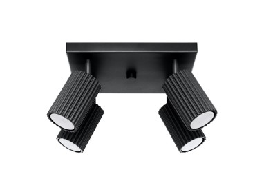 Plafonnier KARBON 4 noir