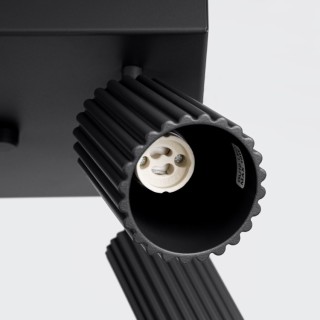 Plafonnier KARBON 4 noir
