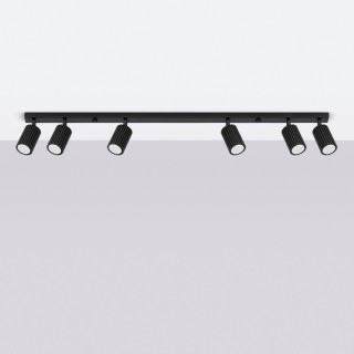 Plafonnier KARBON 6L noir