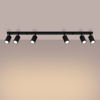 Plafonnier KARBON 6L noir