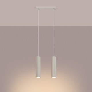 Lampe suspendue KARBON 2 beige