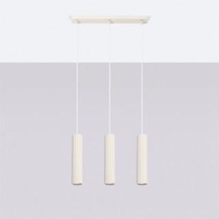 Lampe suspendue KARBON 3L beige