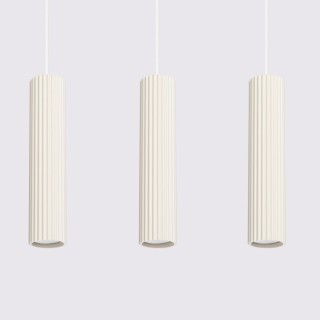 Lampe suspendue KARBON 3L beige