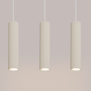 Lampe suspendue KARBON 3L beige