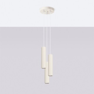 Lampe suspendue KARBON 3P beige