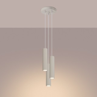 Lampe suspendue KARBON 3P beige