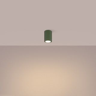 Plafonnier KARBON 10 vert olive