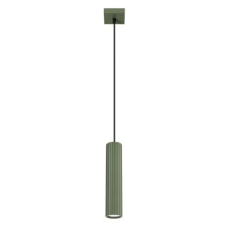 Lampe suspendue KARBON 1 vert olive