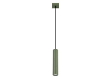 Lampe suspendue KARBON 1 vert olive