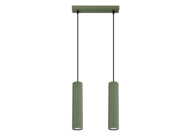 Lampe suspendue KARBON 2 vert olive