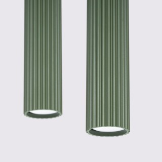 Lampe suspendue KARBON 2 vert olive