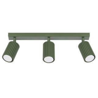 Plafonnier KARBON 3L vert olive