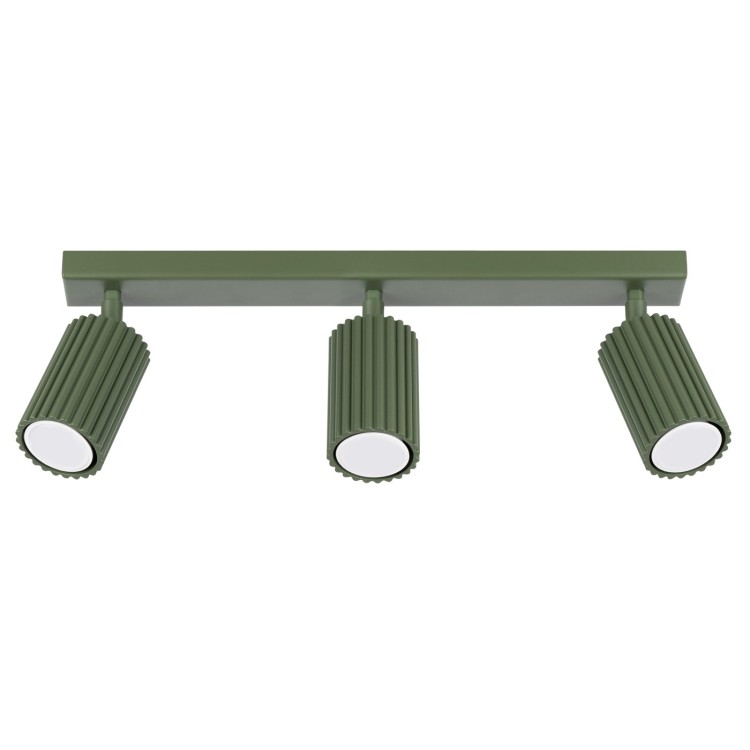 Plafonnier KARBON 3L vert olive