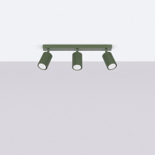 Plafonnier KARBON 3L vert olive