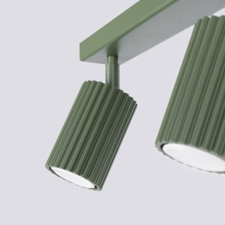 Plafonnier KARBON 3L vert olive