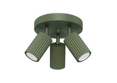 Plafonnier KARBON 3P vert olive