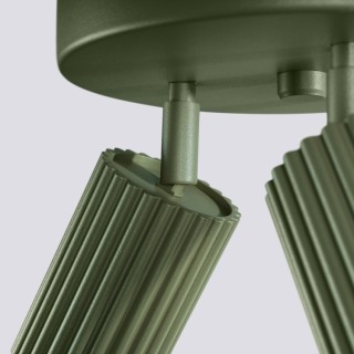 Plafonnier KARBON 3P vert olive