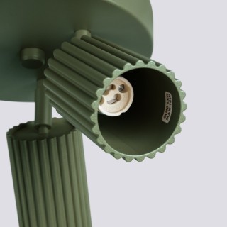 Plafonnier KARBON 3P vert olive