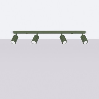 Plafonnier KARBON 4L vert olive
