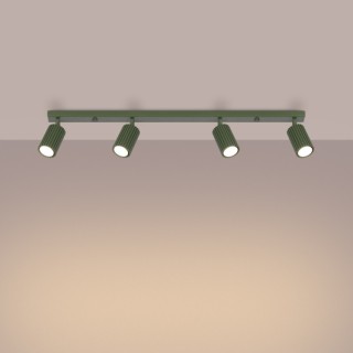 Plafonnier KARBON 4L vert olive