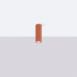 Plafonnier KARBON 20 rouge ocre