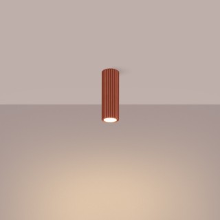 Plafonnier KARBON 20 rouge ocre