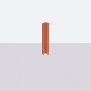 Plafonnier KARBON 30 rouge ocre