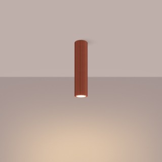 Plafonnier KARBON 30 rouge ocre