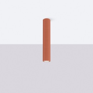 Plafonnier KARBON 40 rouge ocre