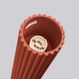 Plafonnier KARBON 40 rouge ocre